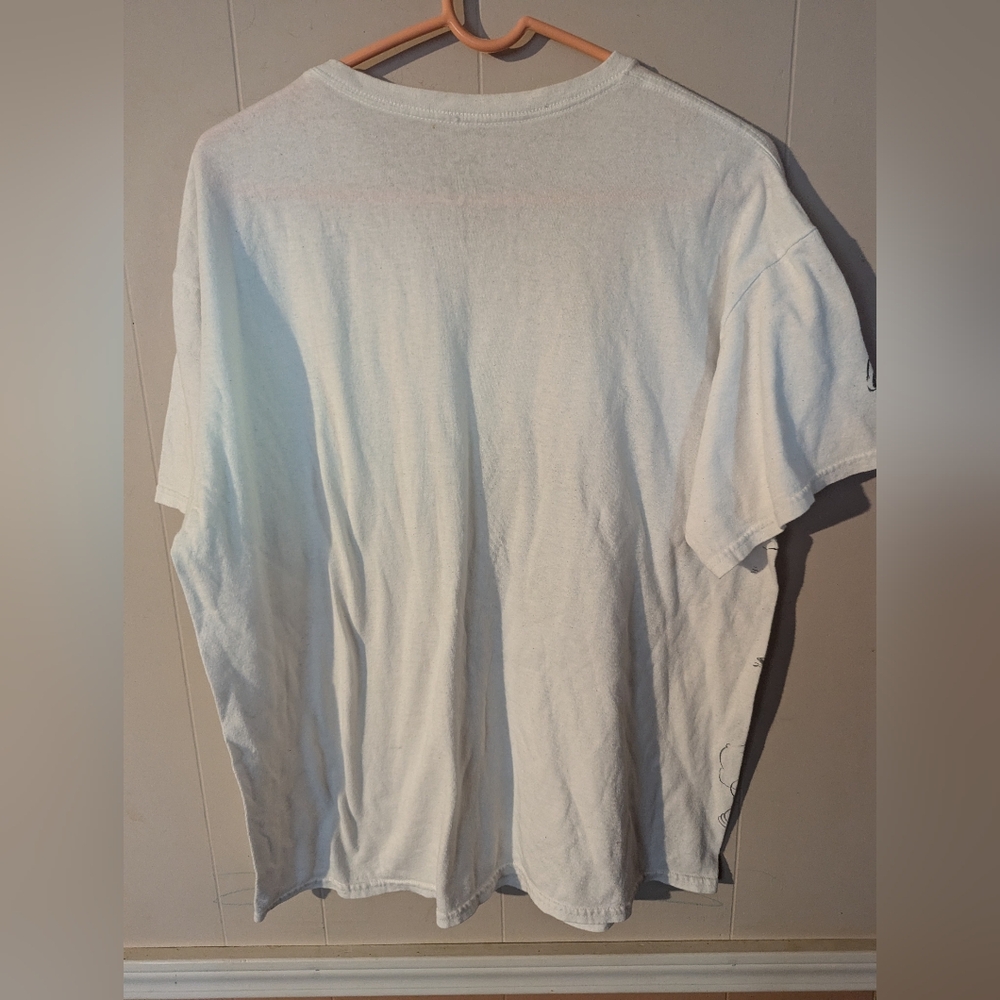 Popeye Liquid Blue T Shirt White Mens X-Large All Over Print Drawing - Picture 2 of 6